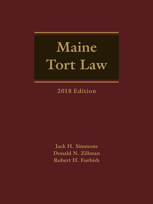 cover image of Maine Tort Law